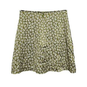 Reformation Benson Silk Skirt in Absinthe Size 0